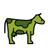 Single cow icon